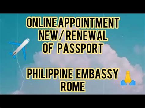 philippine embassy rome online appointment.